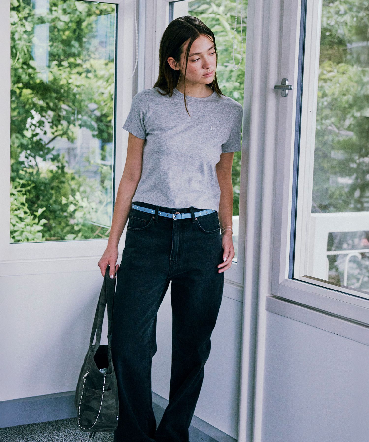 【LOW CLASSIC】25SS/送料税込 ORGANIC SILKET Lc MINI T-SHIRT MUSINSA | LOW CLASSIC ORGANIC SILKET Lc MINI T-SHIRT_MELANGE