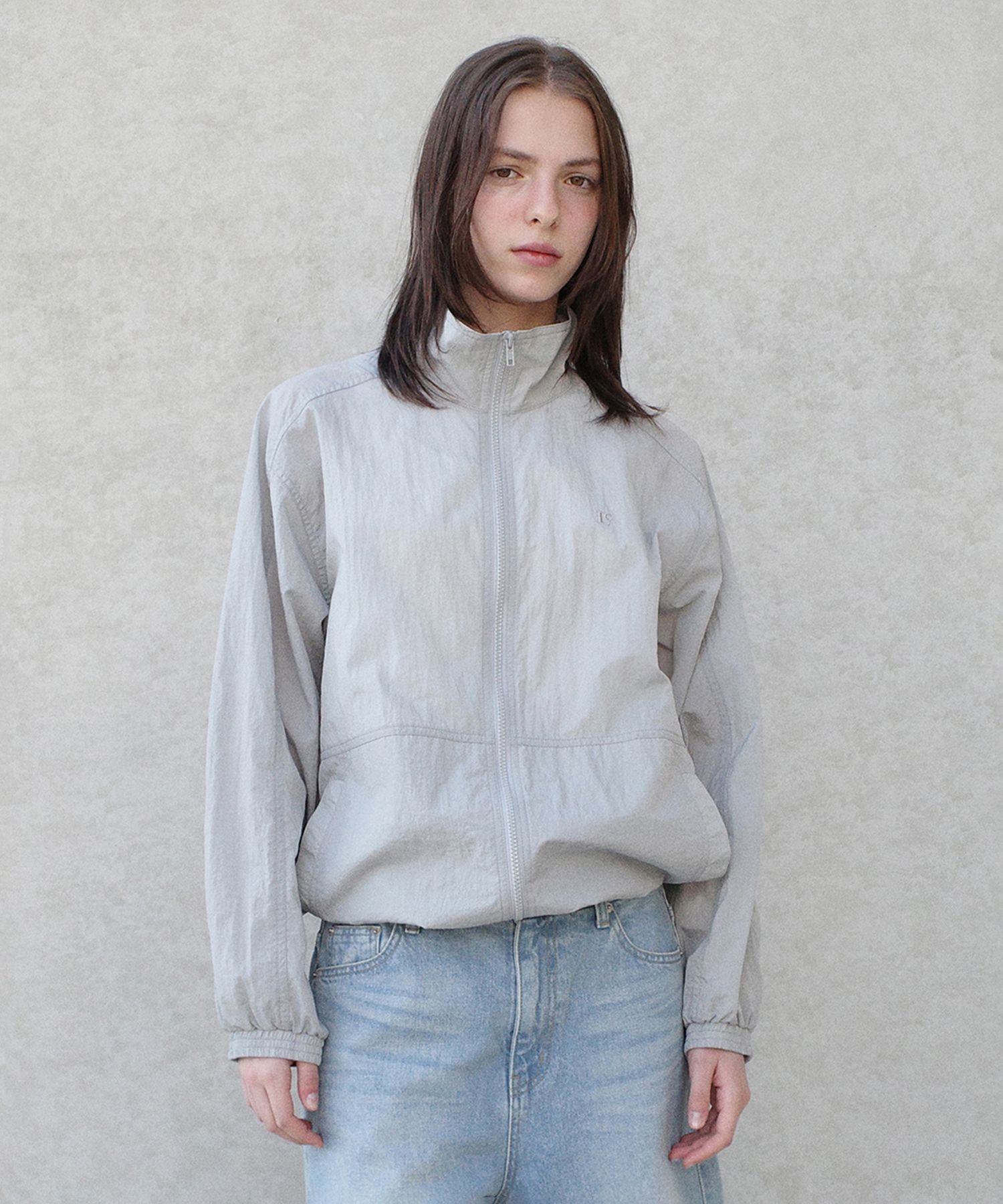 ★LOW CLASSIC★ LC BACK POCKET NYLON JACKETGREY LC242_JP01GR MUSINSA公式 | LOW CLASSIC LC BACK POCKET NYLON