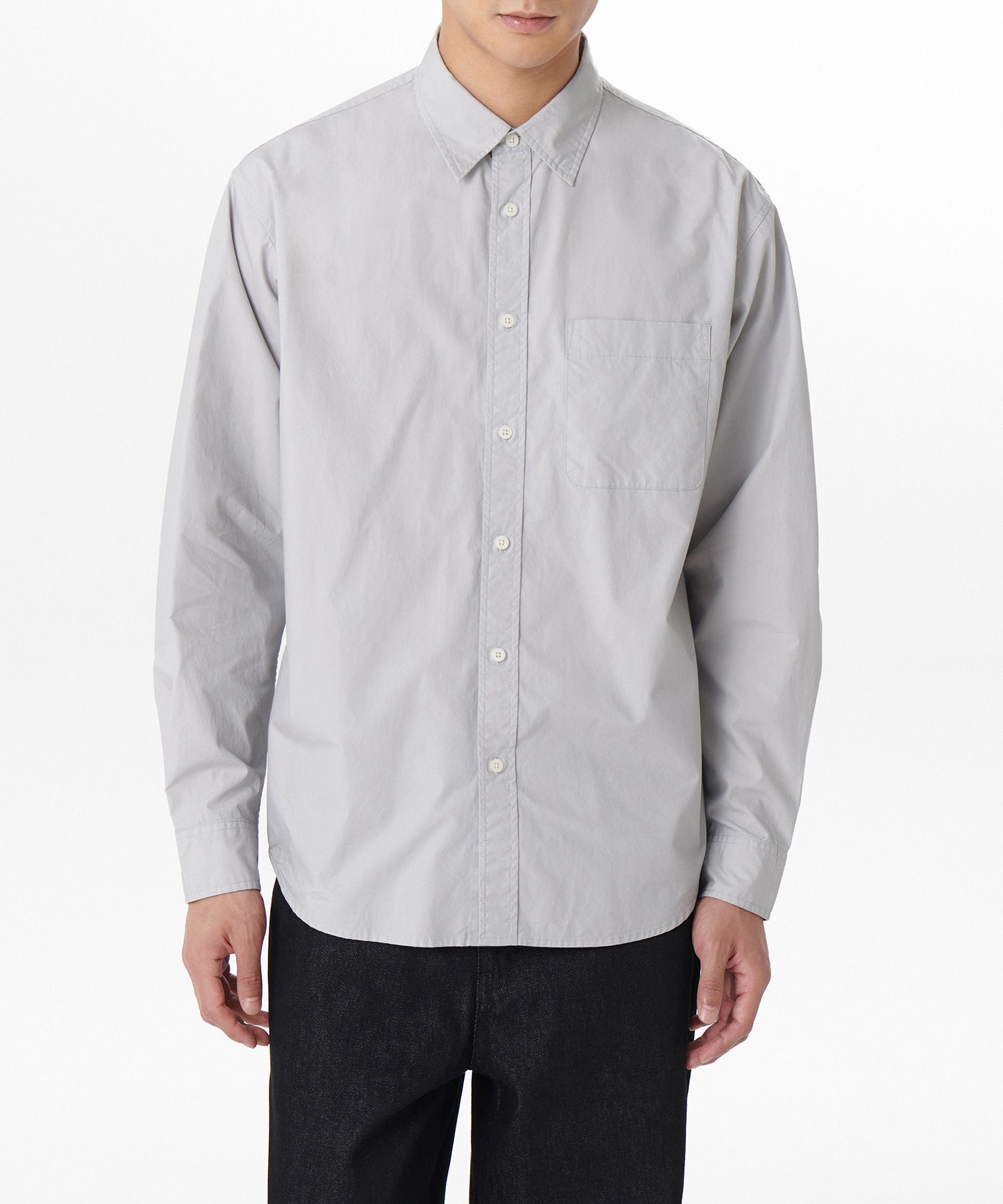 ★MUSINSA STANDARD★ Relaxed Washed Poplin Shirt Medium Grey MUSINSA | MUSINSA STANDARD Relaxed Washed Poplin Shirt [Ash