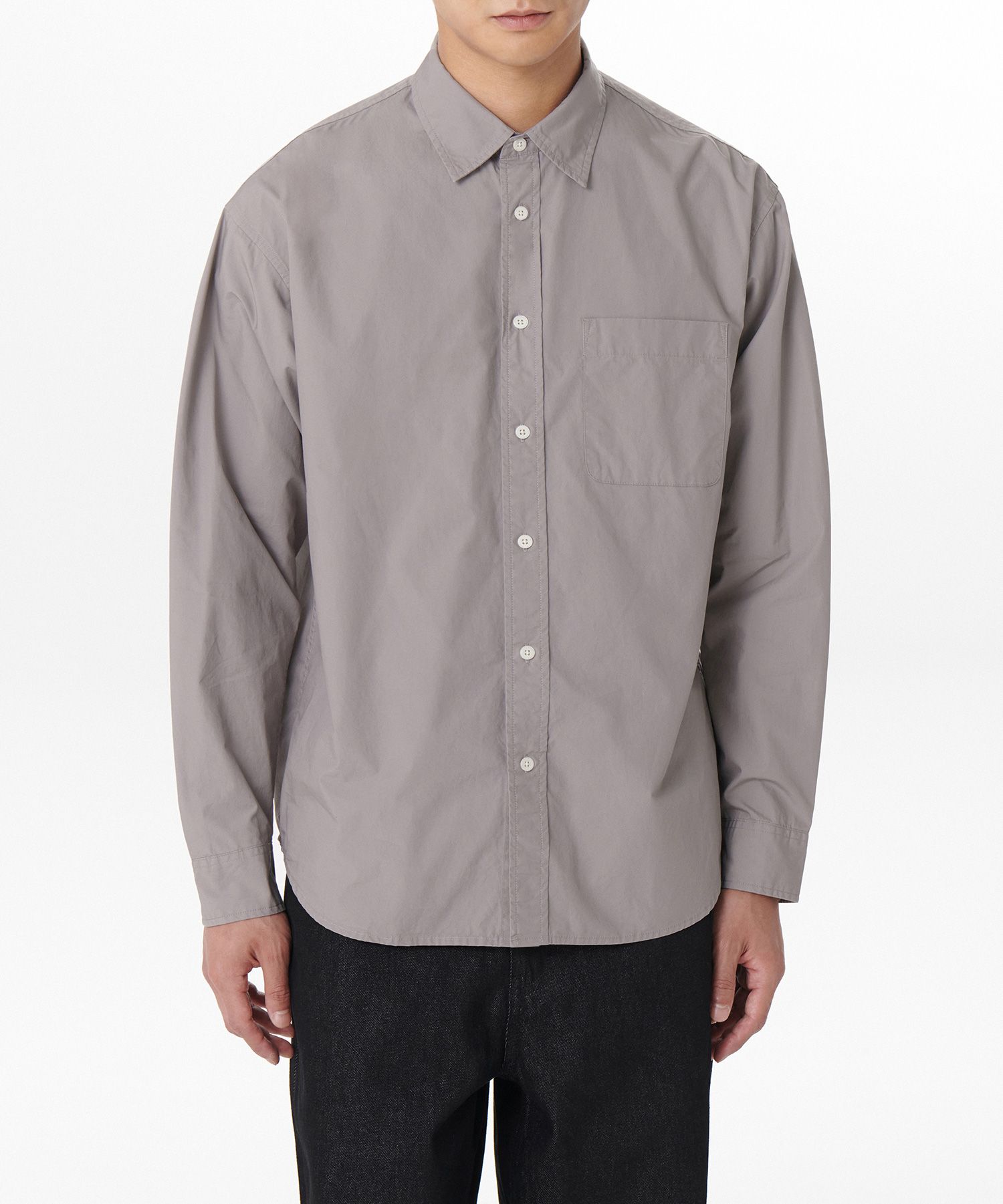 ★MUSINSA STANDARD★ Relaxed Soft Poplin Shirt Dusty Mint MM MUSINSA公式 | MUSINSA STANDARD Relaxed Soft Poplin Officer