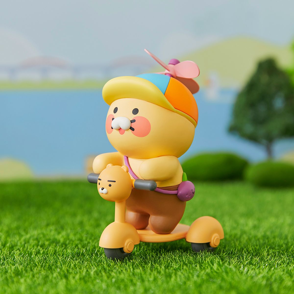 카카오프렌즈(KAKAO FRIENDS) 고고싱 바람개비 피규어_춘식이