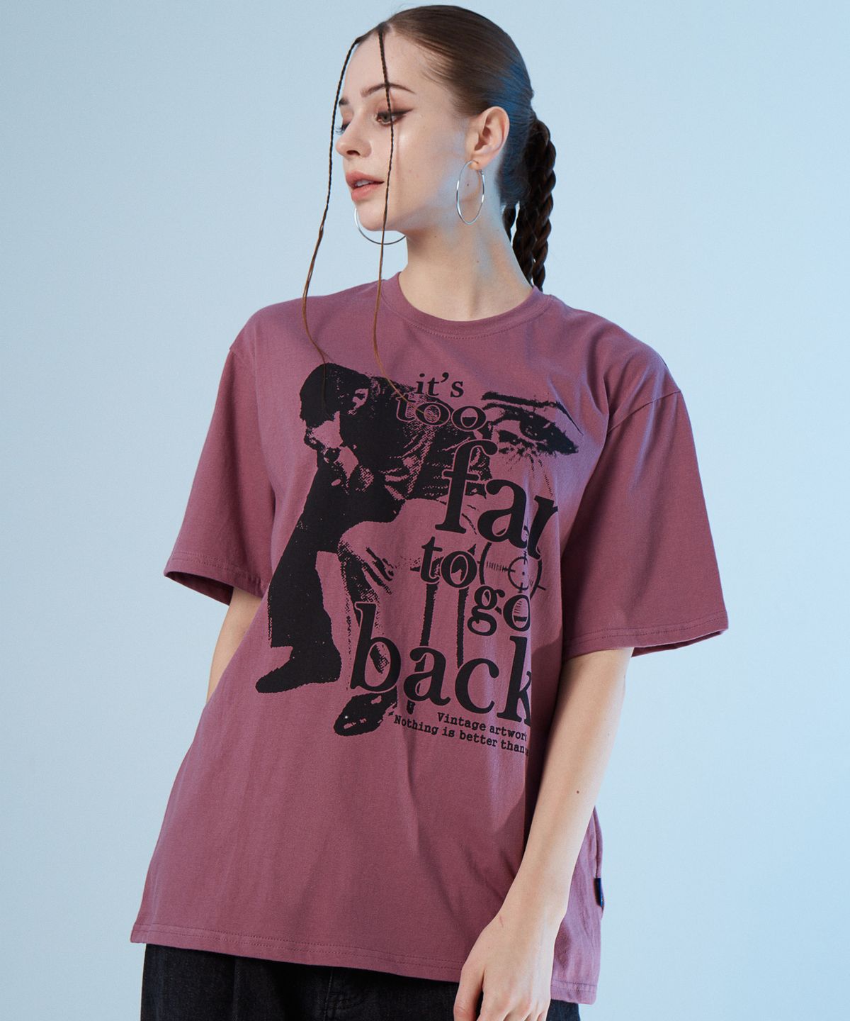 낫띵이즈베럴댄미(NOTHINGISBETTERTHANME) VINTAGE ARTWORK TEE_purple