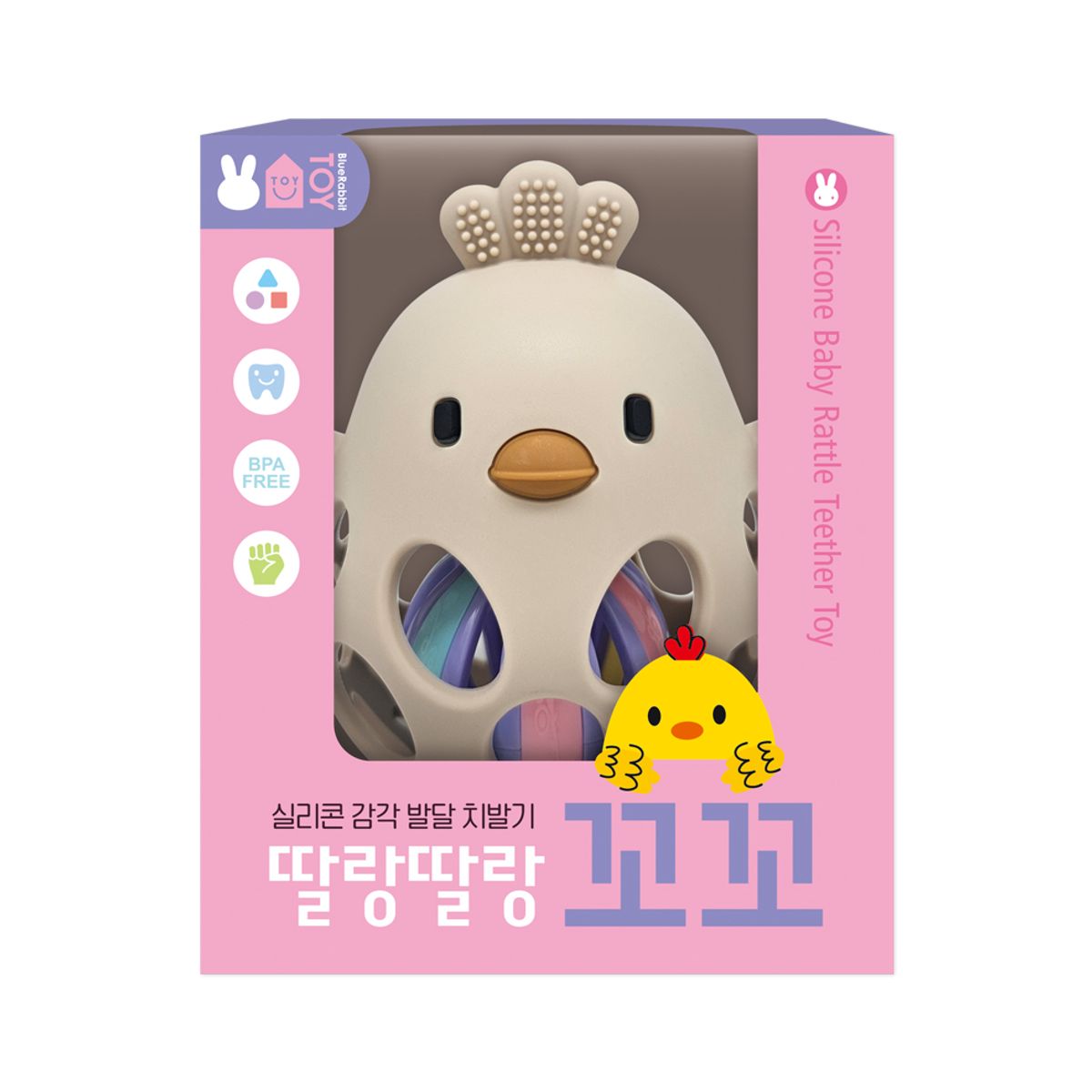 블루래빗(BLUERABBIT) 실리콘감각발달치발기딸랑딸랑꼬꼬