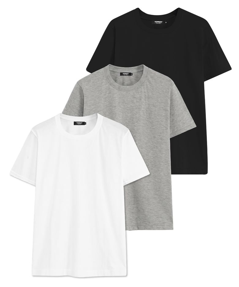 [3PACK] 스탠다드핏 20수 반팔 티셔츠