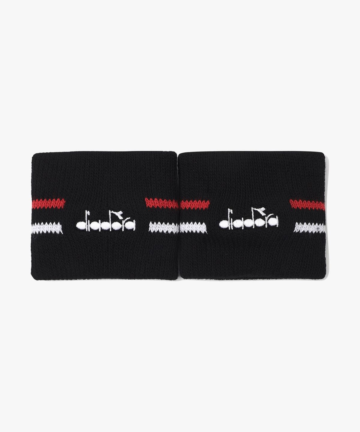디아도라(diadora) 테니스 단목 리스트 밴드(2PCS) BLACK