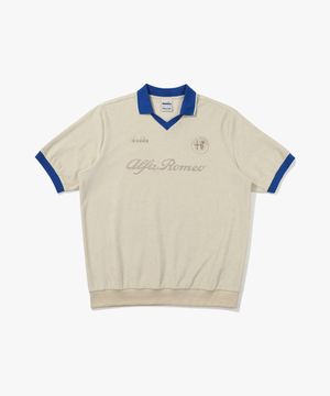 알파로메오 테리 카라 반팔 티셔츠 IVORY