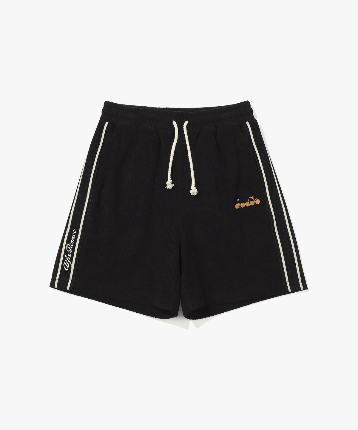 디아도라(diadora) 알파로메오 테리 하프팬츠 BLACK