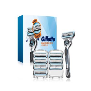 스킨텍 매뉴얼 면도기 핸들1입 + 면도날8입