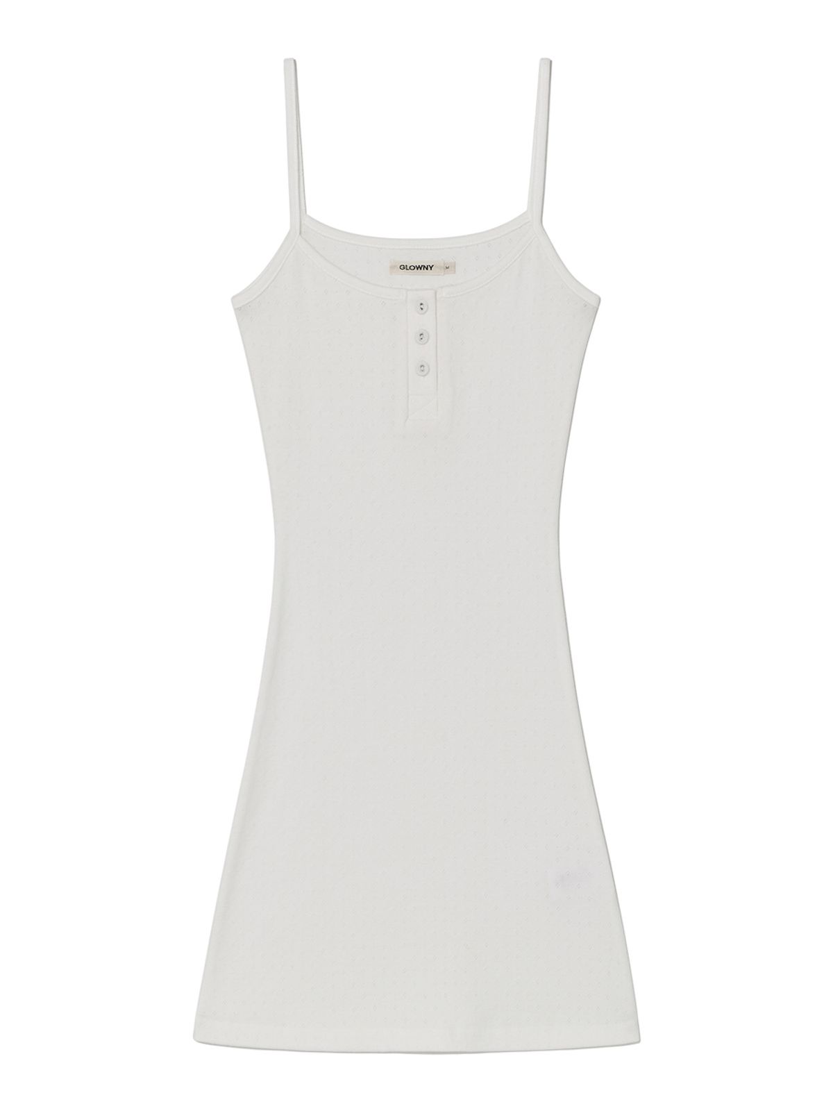 글로니(GLOWNY) PROVINCE EYELET CAMI DRESS (WHITE)