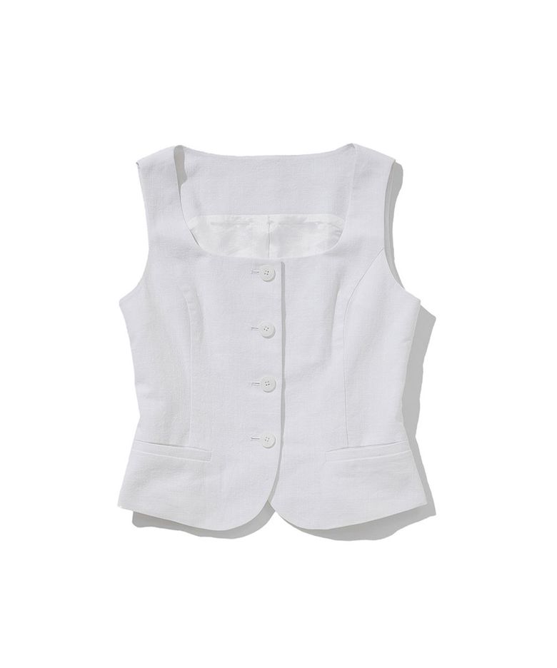 lotsyou_Old Money Vest White