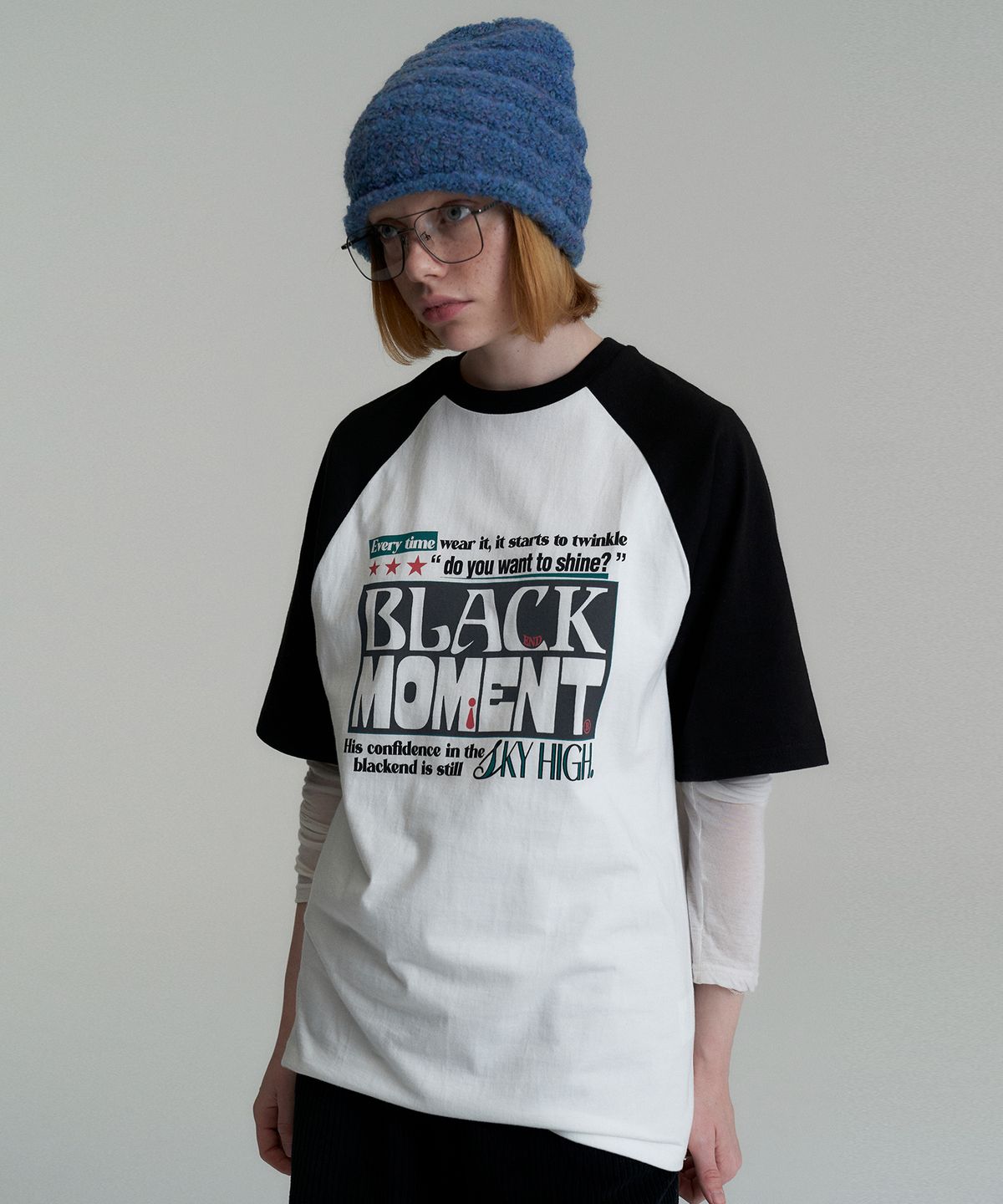 캑터스도넛마켓(CACTUSDONUTMARKET) Moment Raglan T-Shirt - White