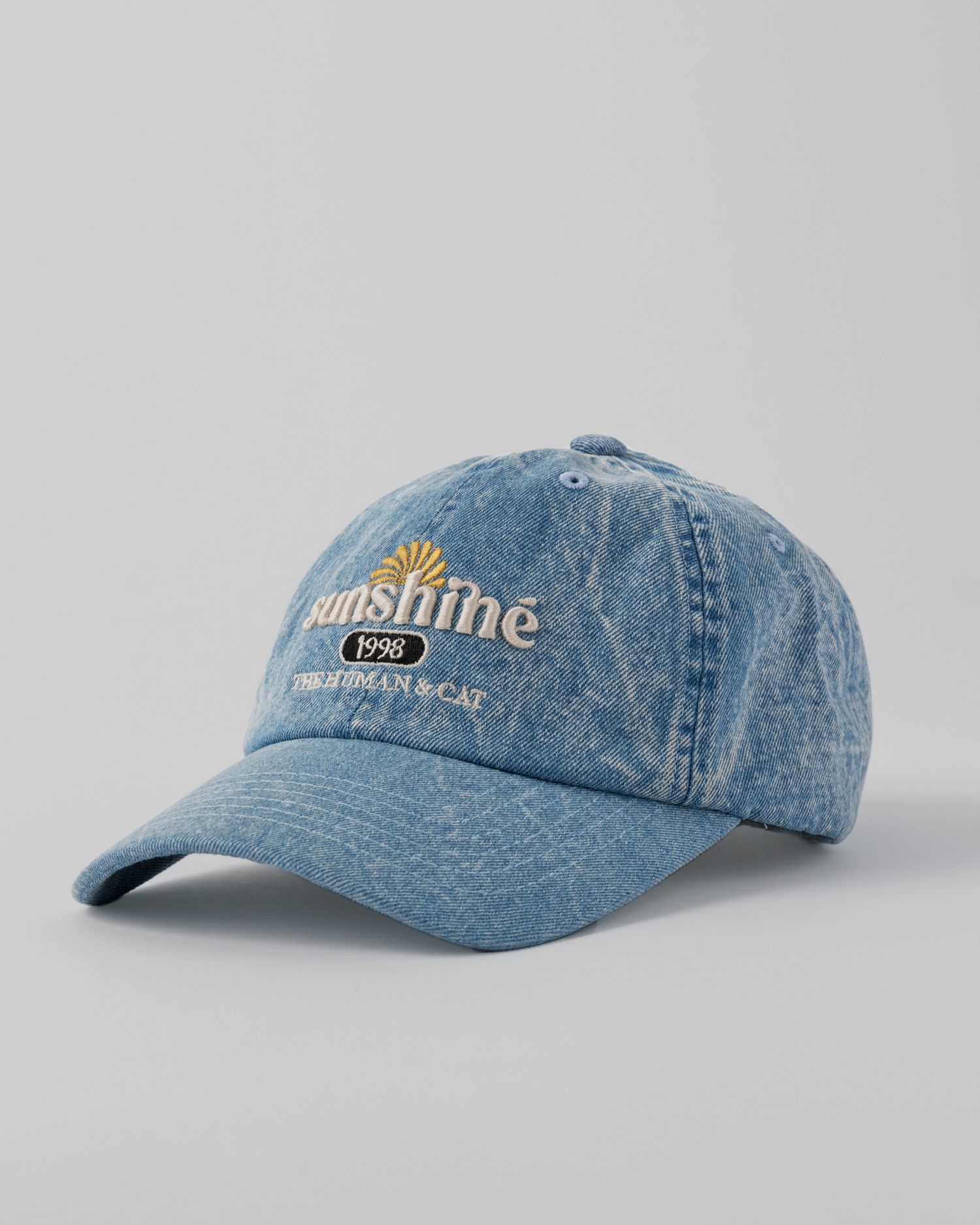 ☆HUMAN N CAT☆ Sunshine Washed Denim Ball Cap Indigo Blue S MUSINSA | HUMAN N CAT Sunshine washed denim ball cap [blue]