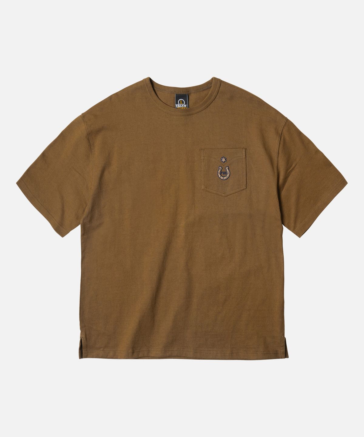 프리즘웍스(FRIZMWORKS) HORSESHOE POCKET TEE _ BROWN