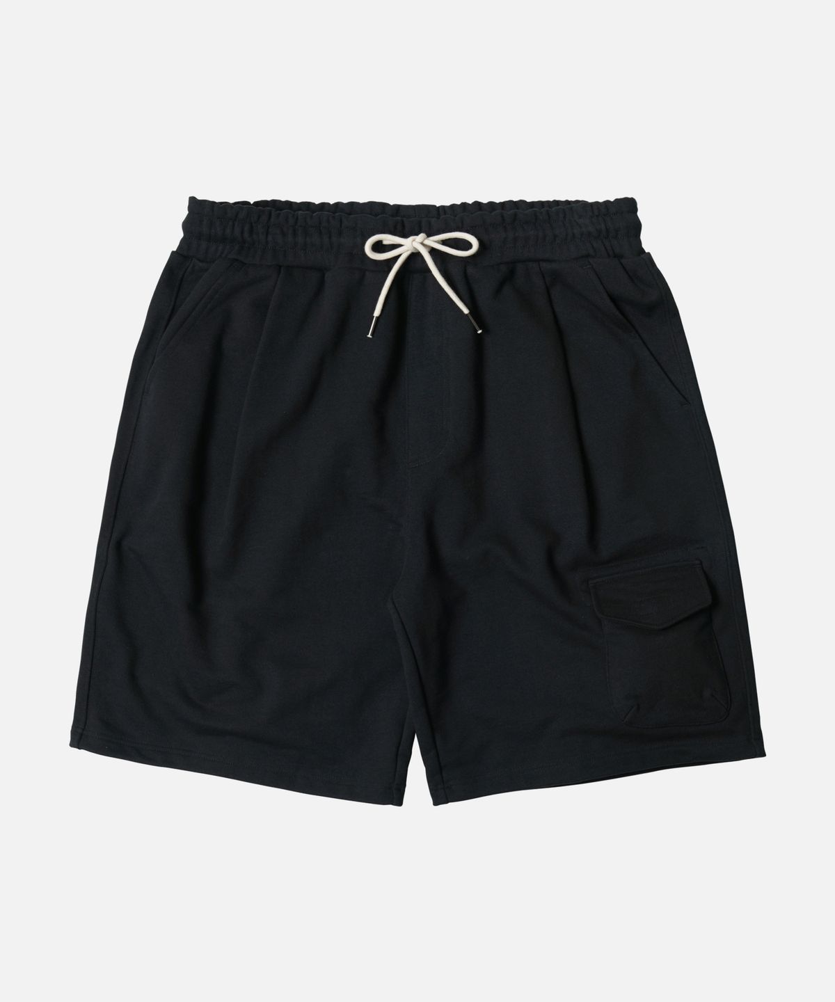 프리즘웍스(FRIZMWORKS) POUCH POCKET SWEAT SHORTS _ BLACK