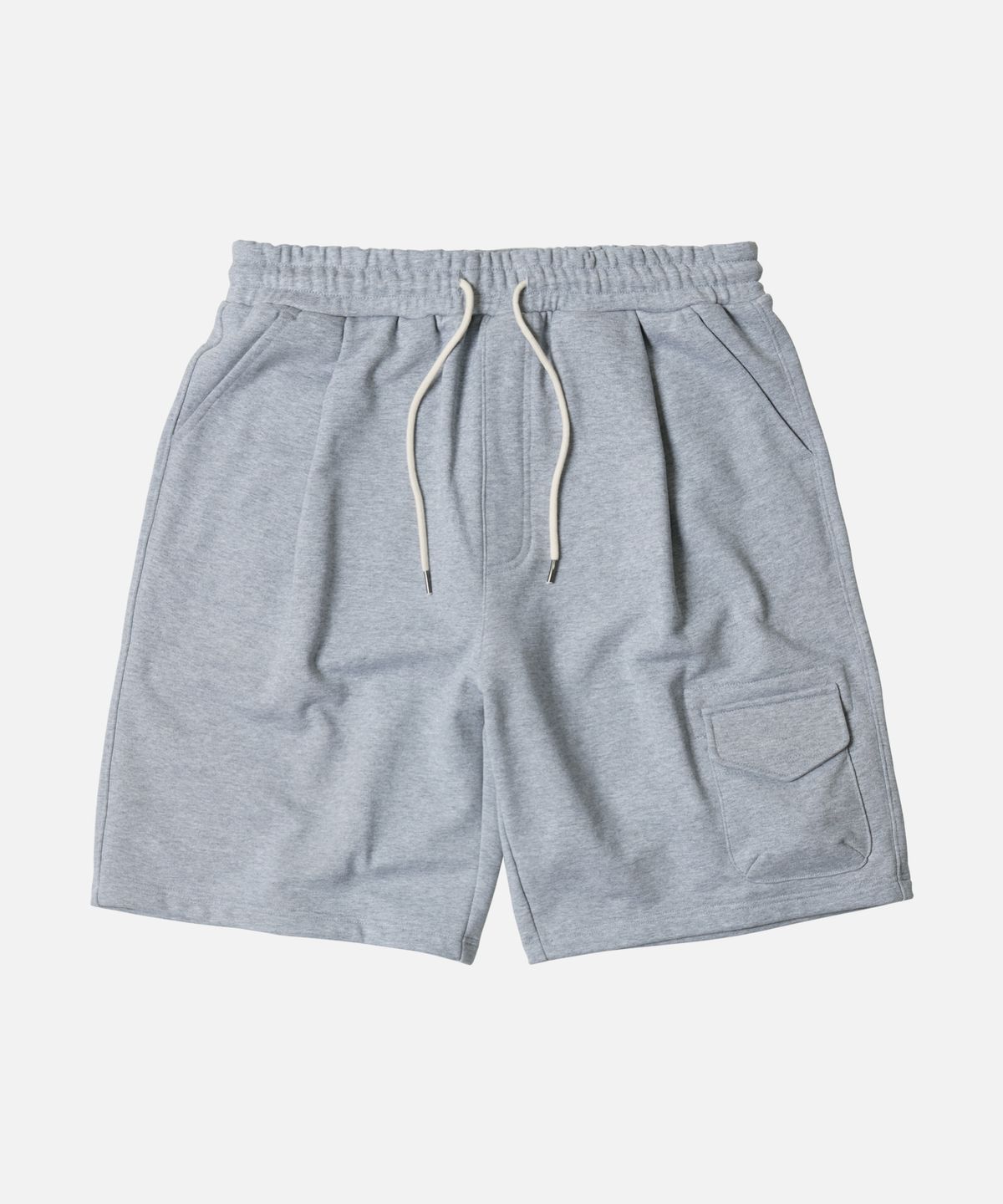 프리즘웍스(FRIZMWORKS) POUCH POCKET SWEAT SHORTS _ GRAY