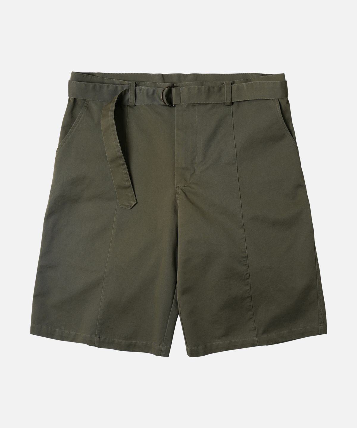 프리즘웍스(FRIZMWORKS) CHINO BELTED WORK BERMUDA SHORTS _ MUD