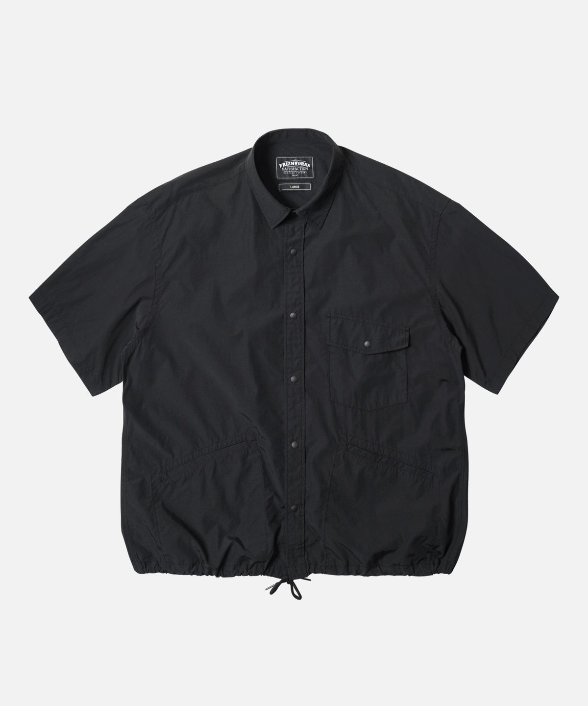 프리즘웍스(FRIZMWORKS) NYCO HALF COACH JACKET _ BLACK