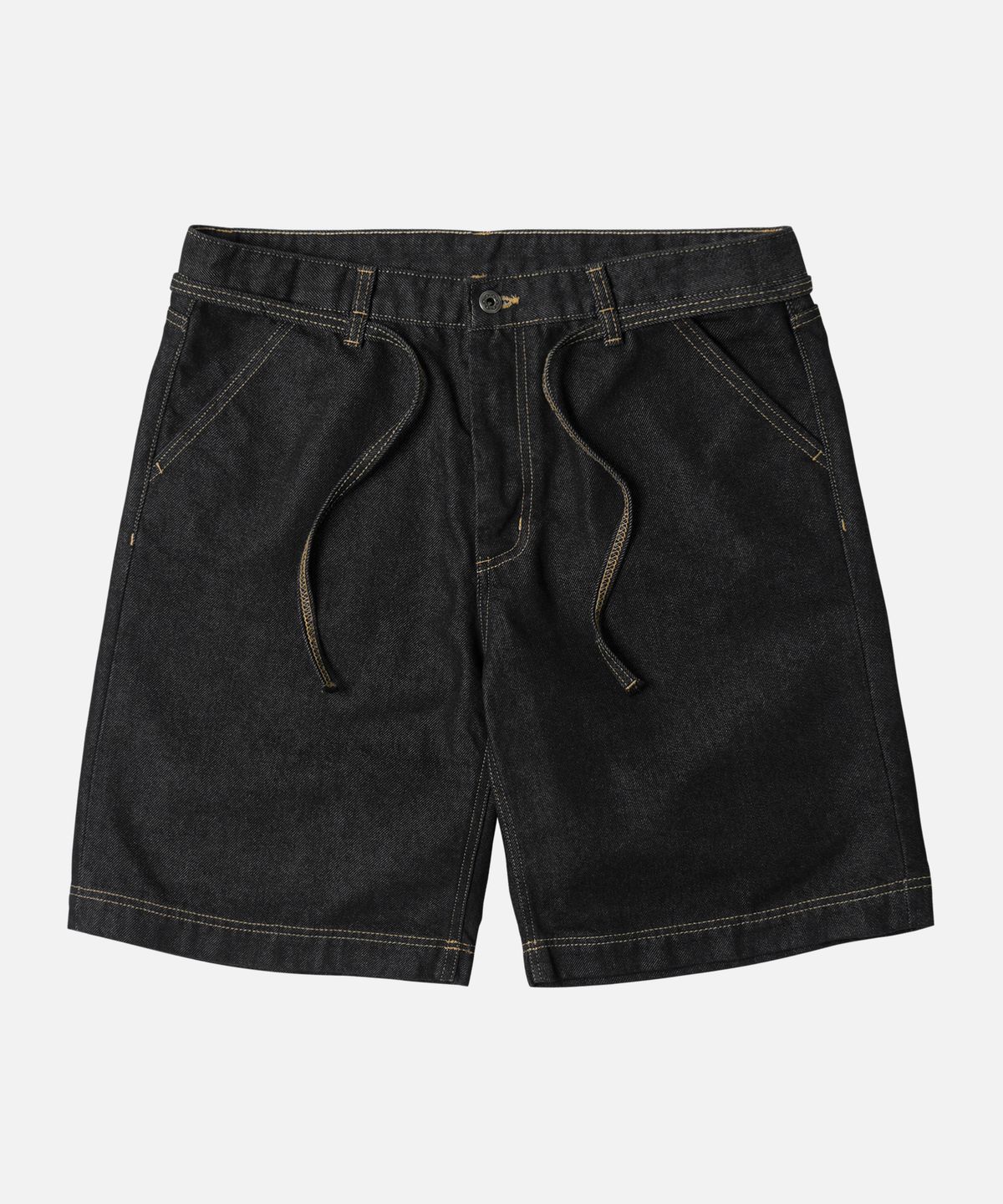 프리즘웍스(FRIZMWORKS) STRING DENIM SHORTS _ BLACK