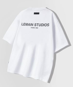 백 포인트 스튜디오 오버핏 반팔 티 [화이트]