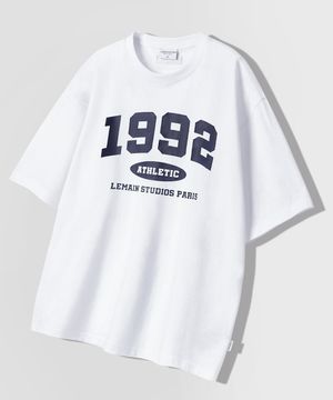 1992 아치 로고 오버핏 반팔 티 [화이트]