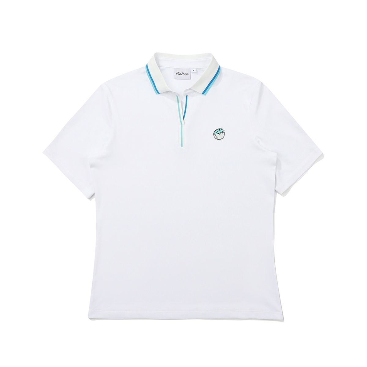 말본 골프(MALBON GOLF) 베이직 카라 티셔츠 WHITE (WOMAN)