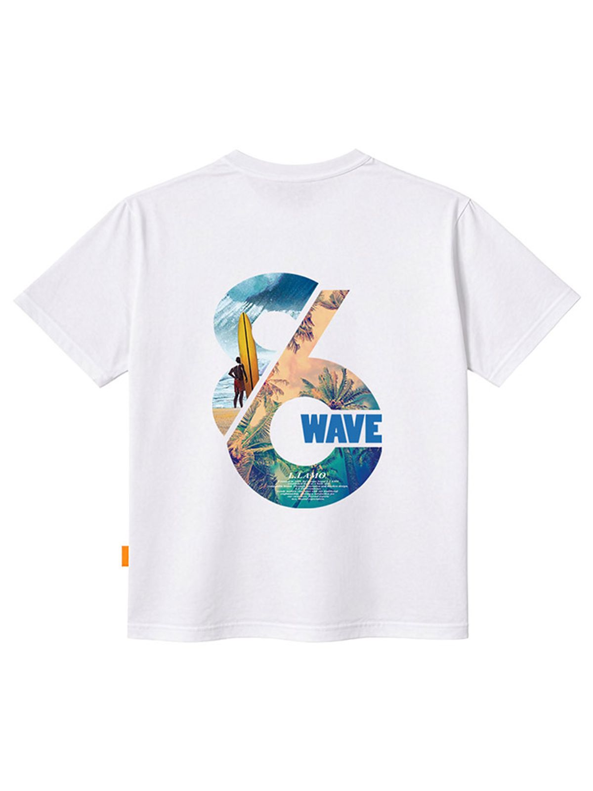 엘라모(LLAMO) 웨이브 반팔티셔츠 남녀공용 빅사이즈 S~4XL