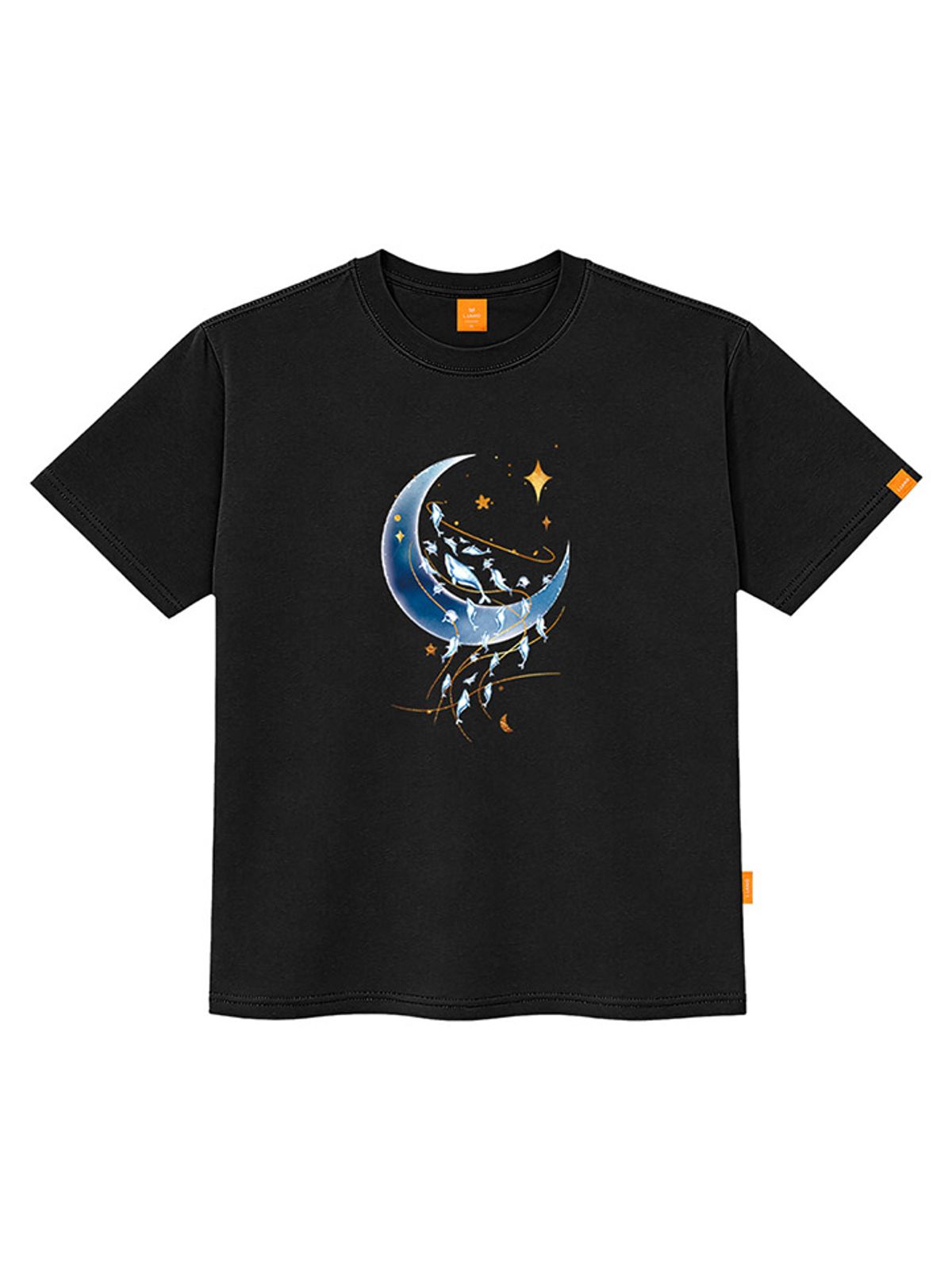 엘라모(LLAMO) 달빛돌고래 반팔티셔츠 남녀공용 빅사이즈 S~4XL