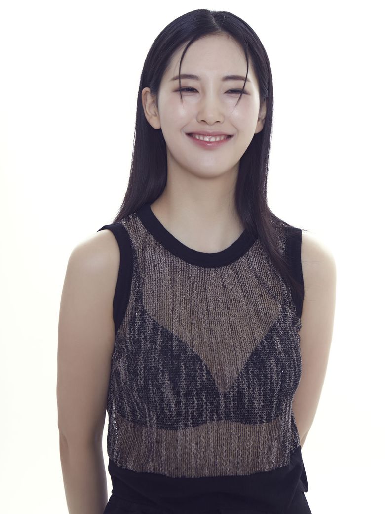 씨스루 스팽글 망사 슬리브리스