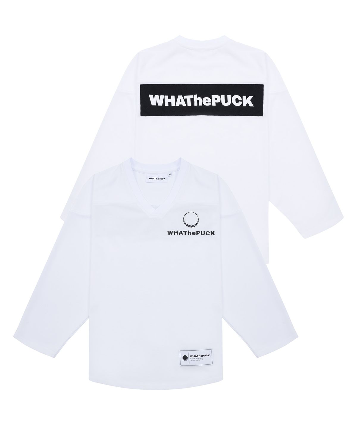 왓더퍽(WHATHEPUCK) WTP 스몰 심볼로고 하키져지 화이트