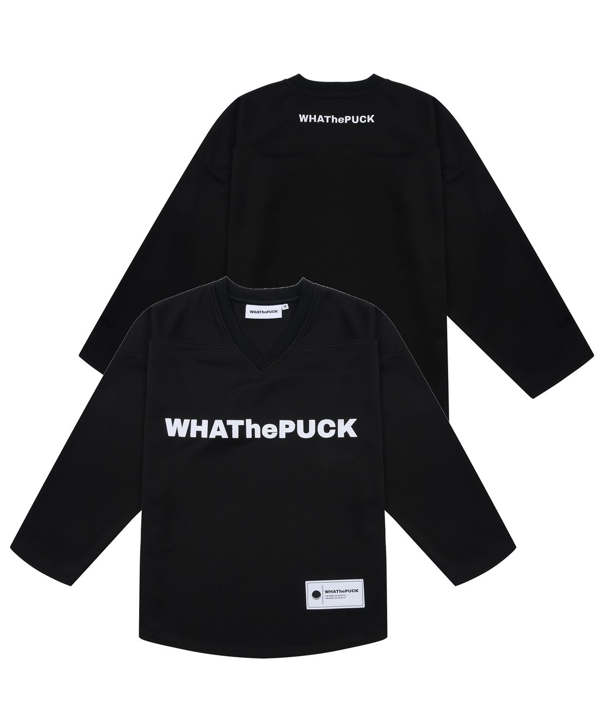 왓더퍽(WHATHEPUCK) W로고 베이직 하키져지 블랙