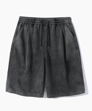 ASI 에센셜 버뮤다 스웻 팬츠_피그먼트 그레이