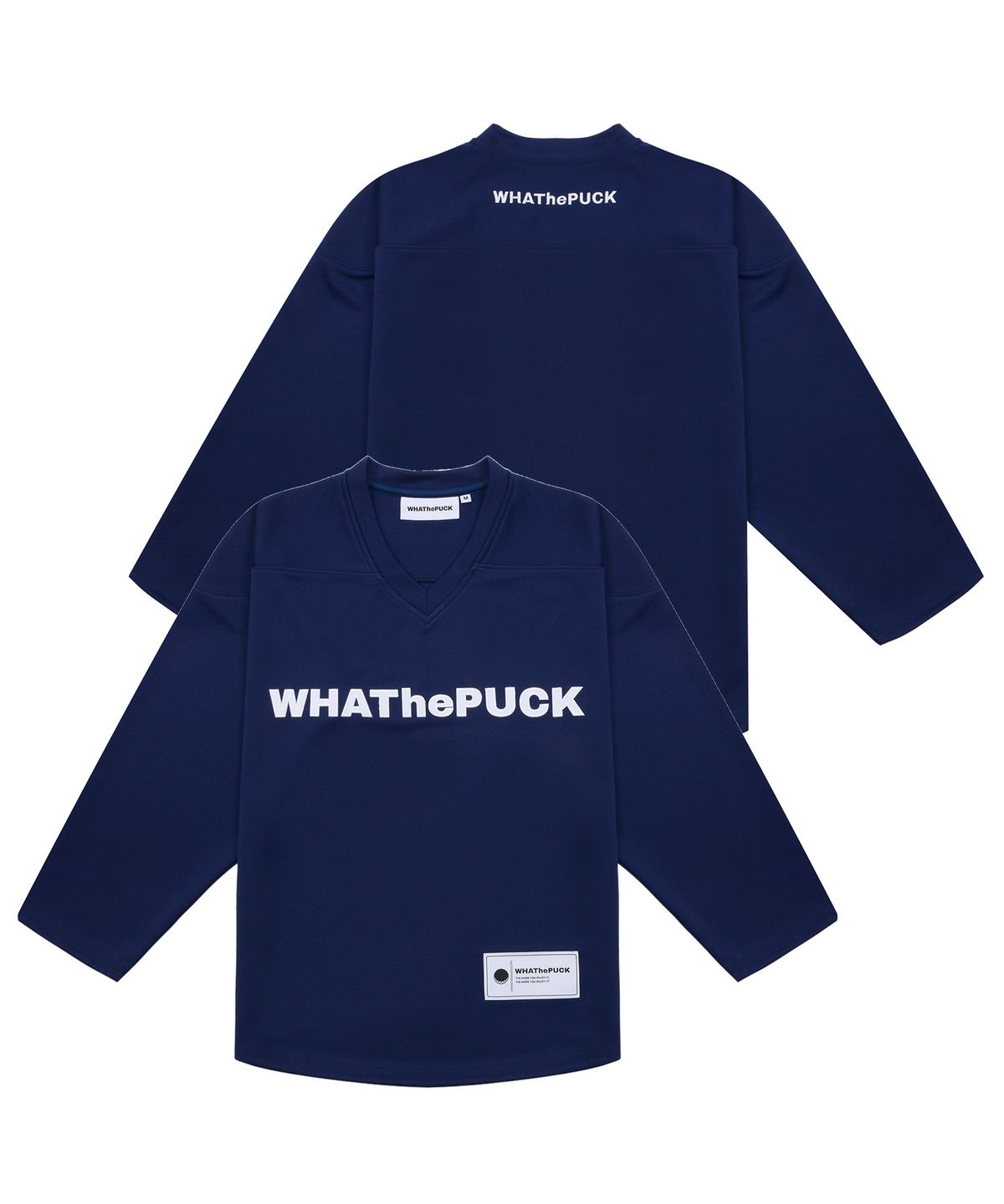 왓더퍽(WHATHEPUCK) W로고 베이직 하키져지 네이비