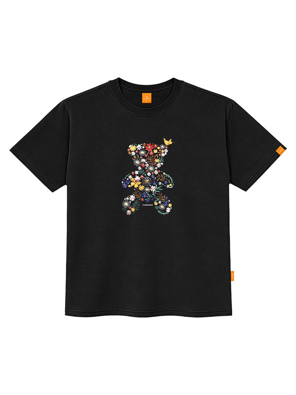 엘라모(LLAMO) 플라워베어 반팔티셔츠 남녀공용 빅사이즈 S~4XL