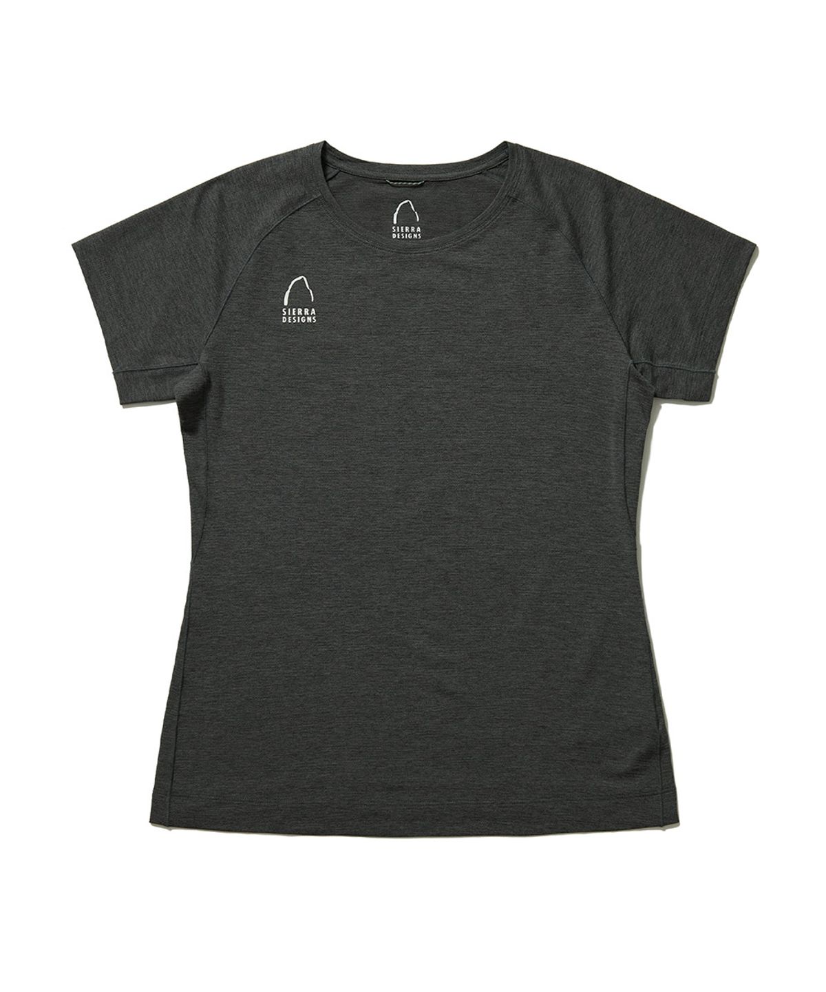 시에라디자인(SIERRA DESIGNS) W) THINK OUTSIDE 퀵드라이 반팔티셔츠 BLACK CHARCOAL