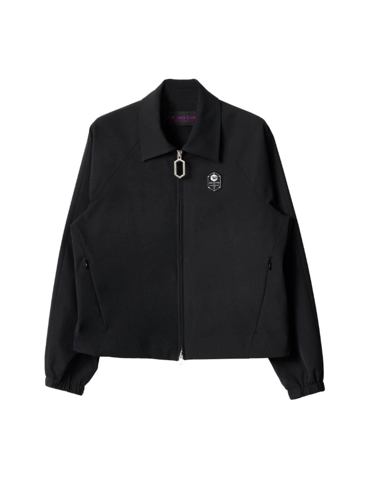 칠씨비(CHILLSEABEE) [CARA]Two way zipped collar jacket.