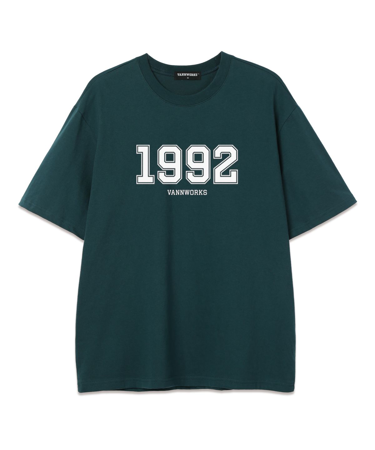 밴웍스(VANNWORKS) 1992 오버핏 반팔 티셔츠 (VS0099) 그린/화이트