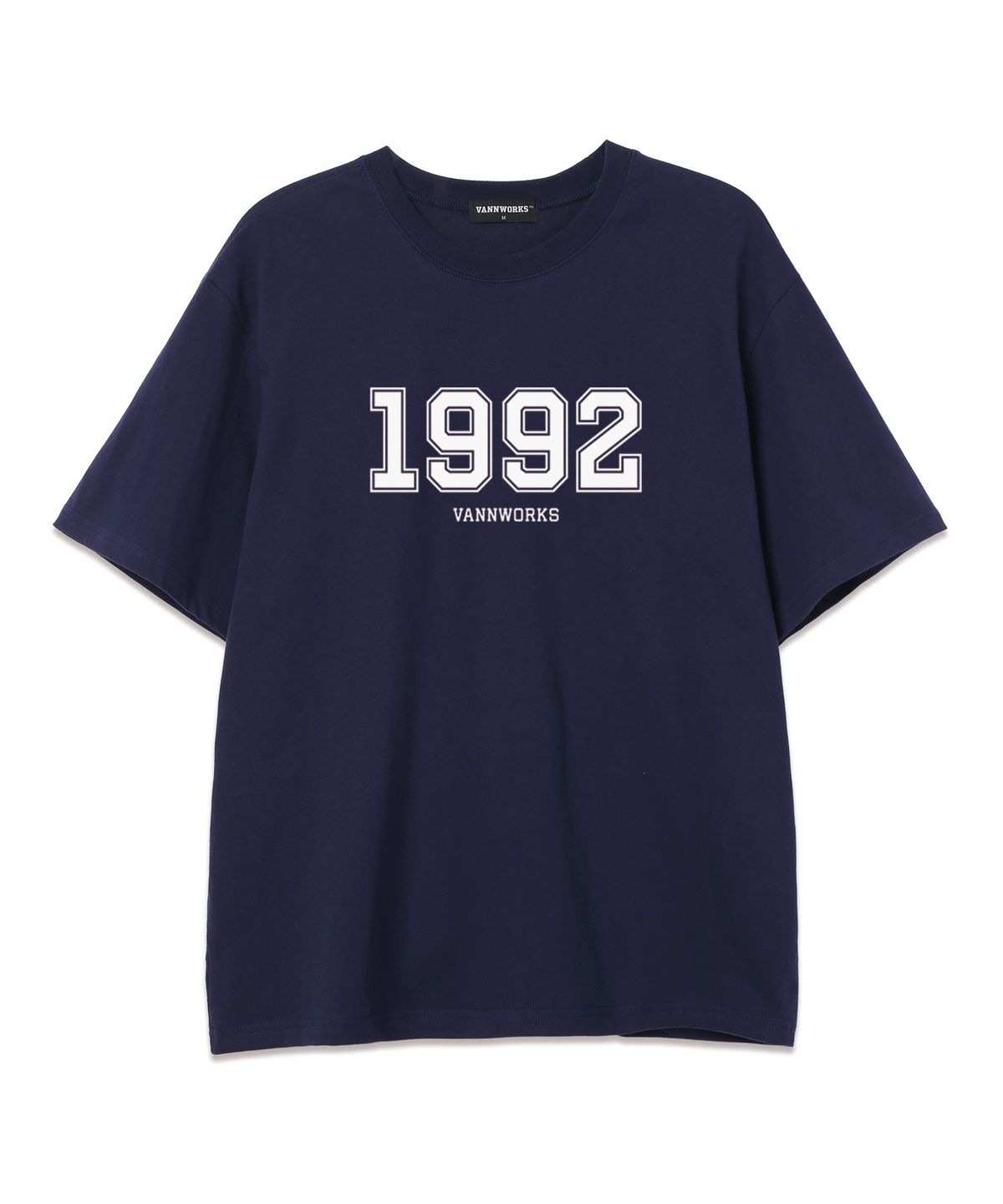 밴웍스(VANNWORKS) 1992 오버핏 반팔 티셔츠 (VS0099) 네이비/화이트