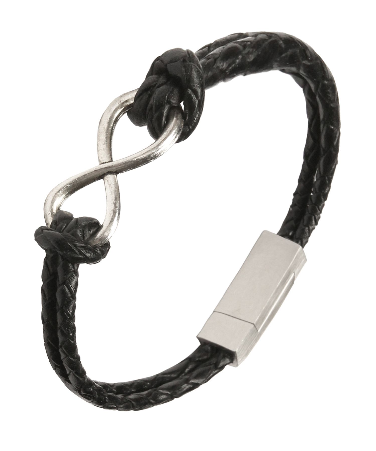 ●DOFFJASON● KING ROPE LEATHER BRACELET MISTY BLUE DJ24SSEB MUSINSA | DOFFJASON Kink rope leather bracelet BLACK