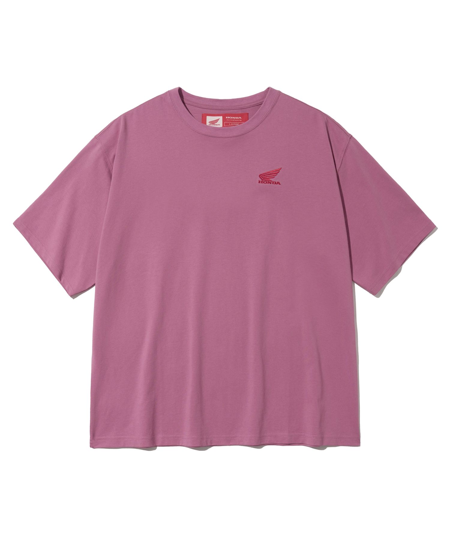 Tシャツ・カットソー HONDA MOTORCYCLE Original Wing Small logo Tshirt Dark pink MUSINSA | Honda Motorcycle Original Wing Small logo T-shirt
