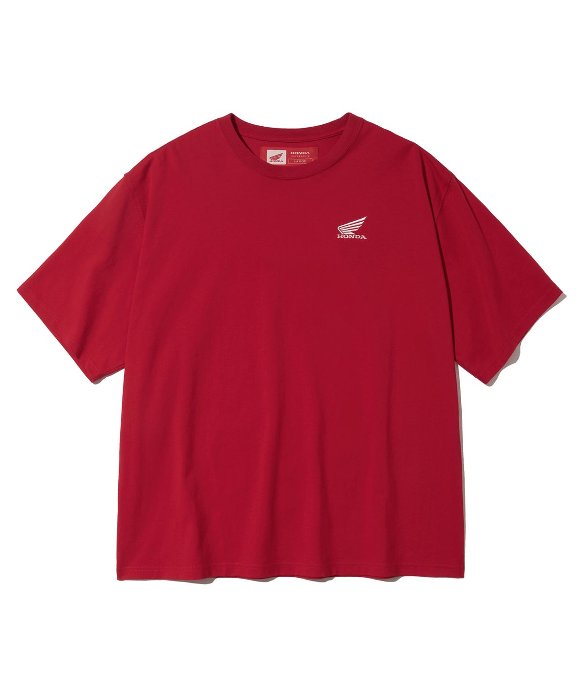 핍스 모터사이클(PHYPS MOTORCYCLE) Original Wing Small logo T-shirt Red