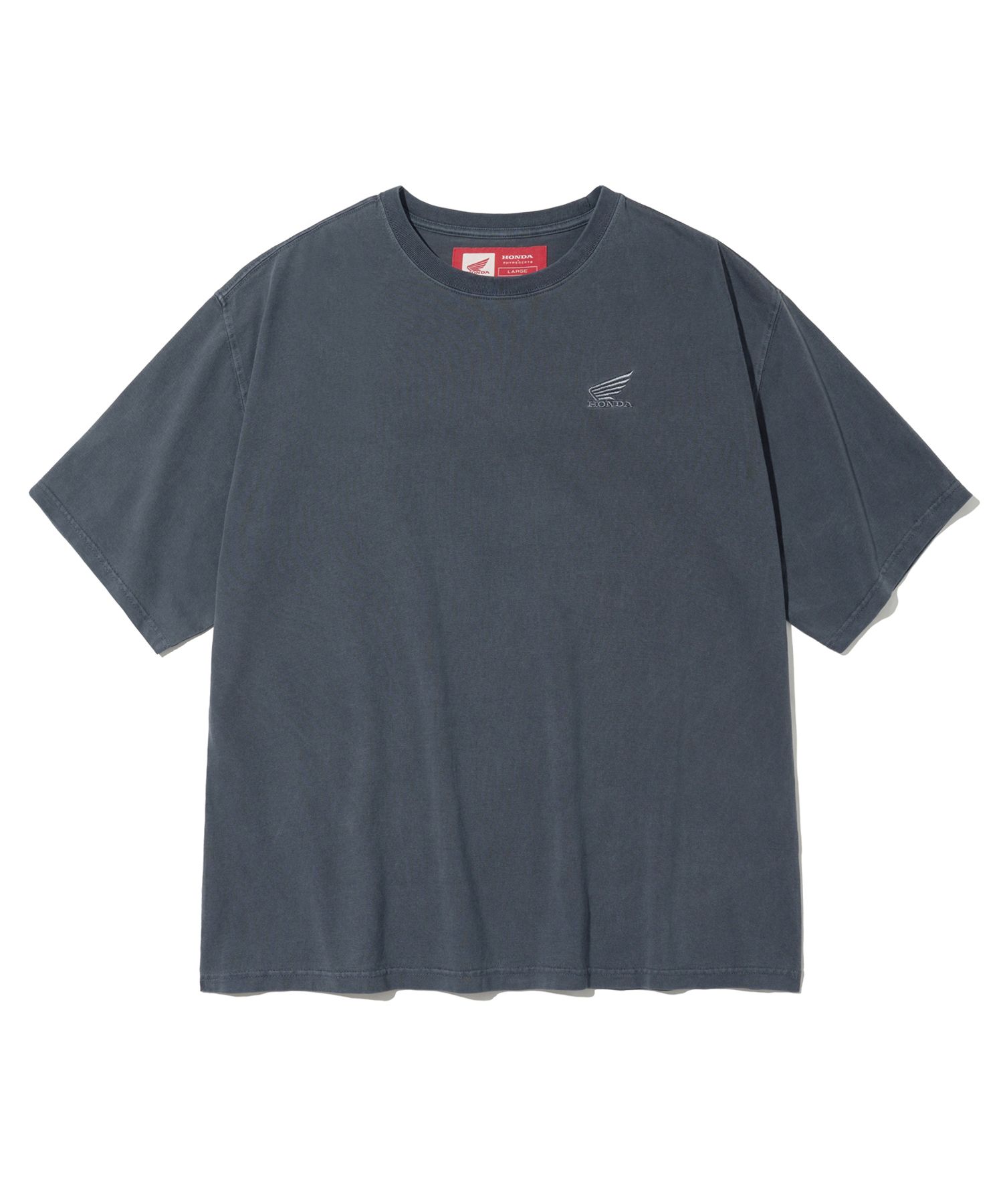 Tシャツ・カットソー HONDA MOTORCYCLE Original Wing logo Tshirt PG Charcoal MUSINSA | Honda Motorcycle Original Wing Small logo T-shirt