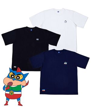 짱구 미니 자수 반팔 티셔츠