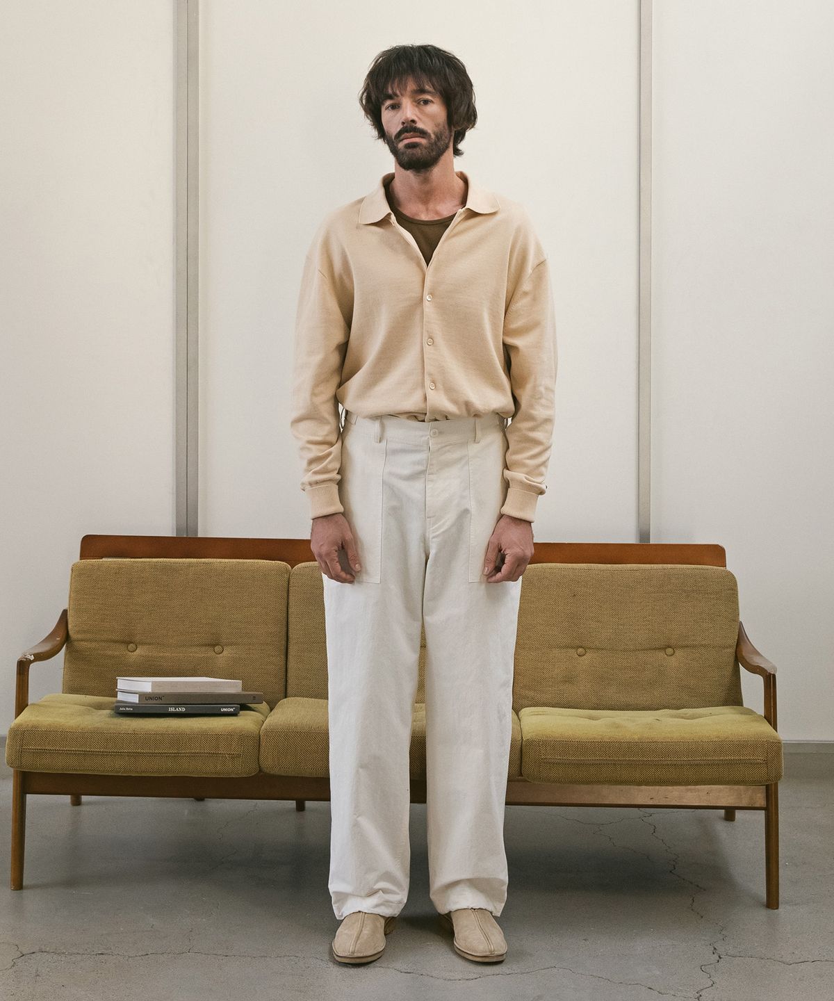 어나더 오피스(ANOTHER OFFICE) Cushy Baker Pants (Milk)