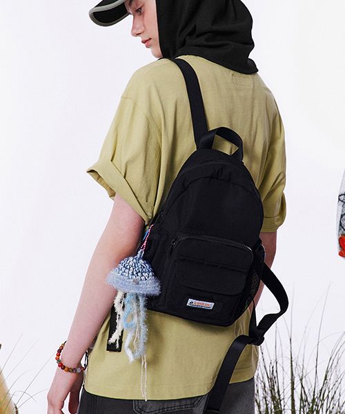 さらに100円引き◆KIRSH◆MESH POCKET POINT MINI BACKPACK MUSINSA | KIRSH Mesh Pocket Point Mini Backpack [Black]