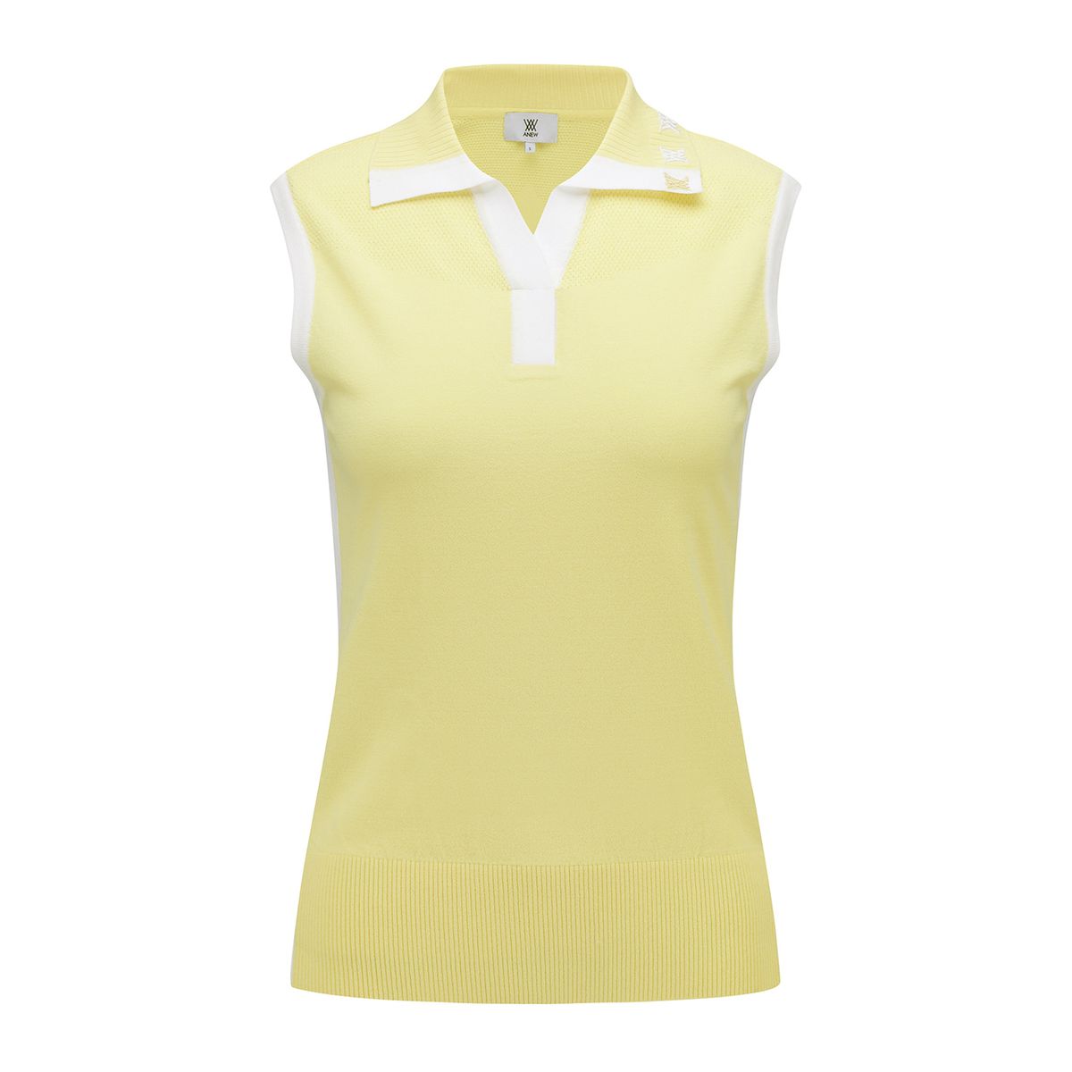 어뉴골프(ANEW GOLF) WOMEN BACK SIGNATURE LOGO SLEEVELESS_YE