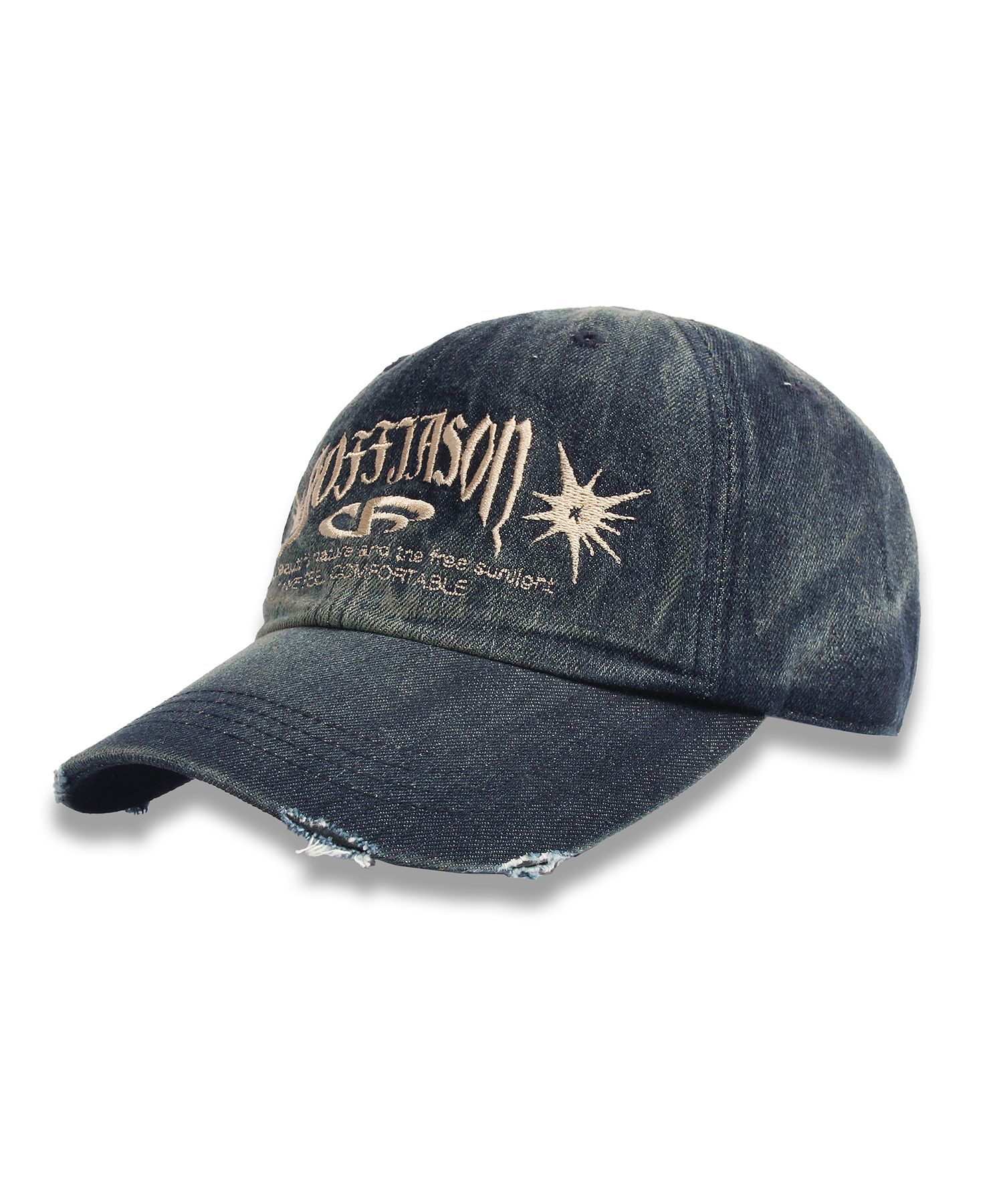 DOFFJASON ■ Vintage Washed Denim Ball Cap キャップ MUSINSA | DOFFJASON Vintage Washed Denim Ball Cap INDIGO