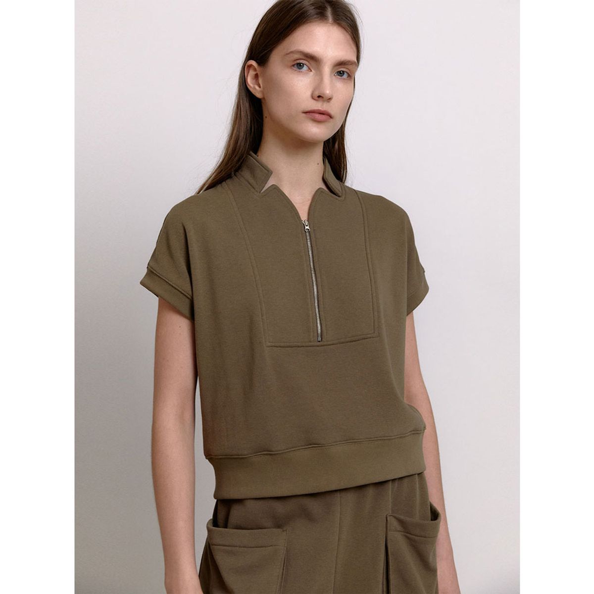 퍼블리카엑스(PUBLICKA X) MERZOO TOP KHAKI