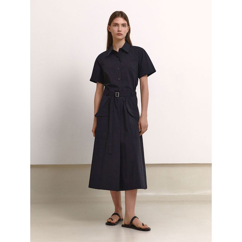 DAHLIA MIDI SKIRT BLCAK