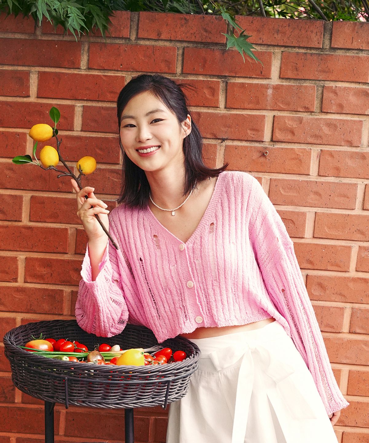 하이파이브(HYFVE) 디스트레스트 스웨터 가디건
