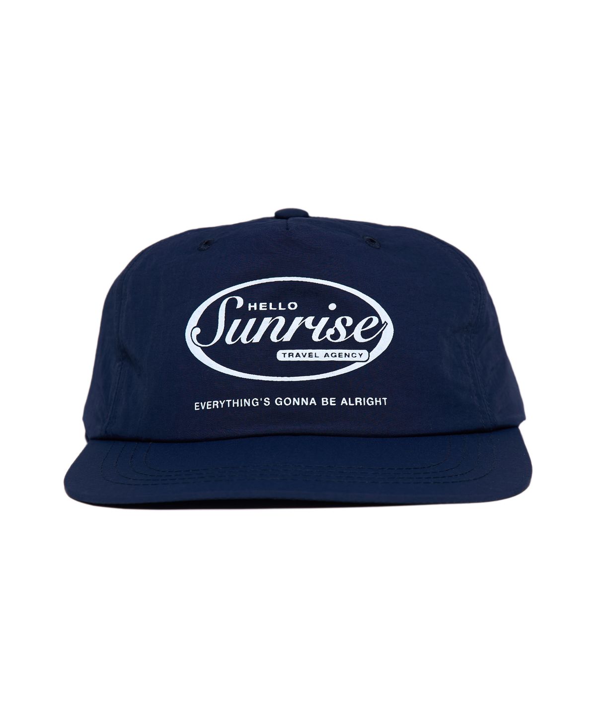 헬로 선라이즈(HELLO SUNRISE) HS OVAL Logo 5Panel Cap_Navy